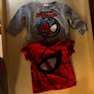 Spider-Man shirt/sweater bundle 12 months